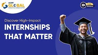 Discover High-Impact Internships That Matter