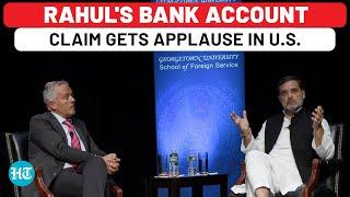 USA: Rahul Gandhi's Big Bank Account Revelation Gets Applause | Congress | PM Modi | BJP | Election