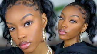 NATURAL GLAM MAKEUP LOOK | Slim Reshae