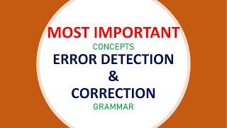 Error Detection And Correction| English| SSC| Bank| Groups