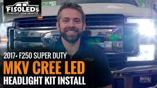 2017+ F250 SUPER DUTY CREE LED HEADLIGHT KIT INSTALL F150LEDS.COM