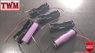 LITHIUM ION BATTERY HOLDER & 3.7V 2200mAh LITHIUM ION BATTERY DETAILS @MANISHCHANDRA14