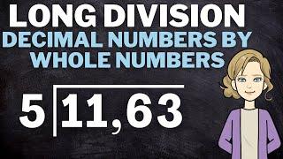 Long Division: Dividing Decimal Numbers by Whole Numbers