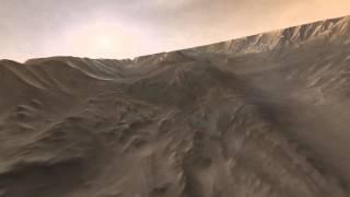 Flight into Mariner Valley:  Valles Marineris HD