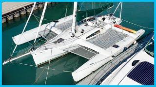 A Unique, Fast, & Relatively AFFORDABLE 44' Trimaran [Full Tour] Learning the Lines