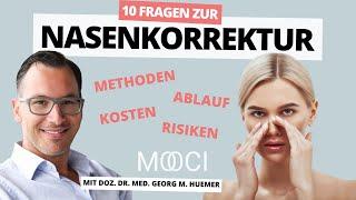 10 Fragen zur Nasen OP an Dr. Huemer | MOOCI