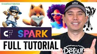 Creative Fabrica's AI tool CF Spark - Full Tutorial