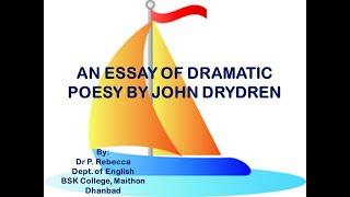 'An Essay of Dramatic Poesy' by John Dryden.