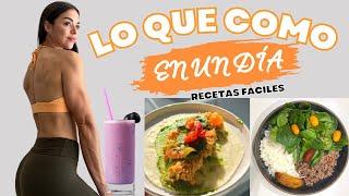 TODO LO QUE COMO EN UN DÍA PARA MANTENER MÚSCULO | RECETAS FÁCILES Y SALUDABLES