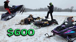 We Bought $600 Old Snowmobiles and they RIP!