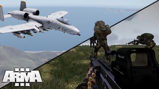 ArmA 3 - A10 gegen Infanterie (TvT, Rosenrudel)