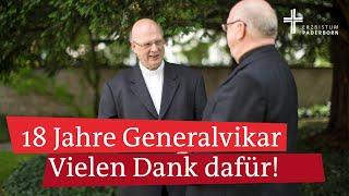 Abschied von Prälat Alfons Hardt als Generalvikar im Erzbistum Paderborn: Danke sagen