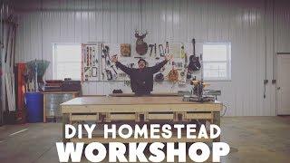 TURN A MESSY GARAGE INTO A DIY HOMESTEAD WORKSHOP