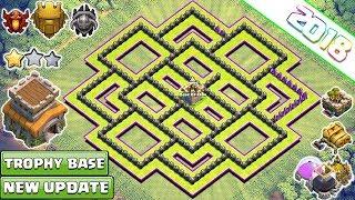 New Town Hall 8 (TH8) TROPHY Base 2018!! Th8 Base Design [CC in Center] - Clash of Clans