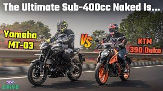 KTM 390 Duke vs Yamaha MT-03 Naked Comparison Real World Test Review