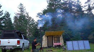 Solo Camping in Inflatable Tent - My Surprise Guests