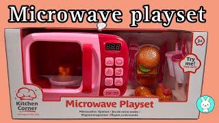 Microwave Playset Toys Unboxing ASMR Review | 7 Minutes ASMR with Unboxing Microwave Toys