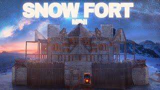 Snow Fort Mini - META Trio Open Core - Bunkers - Rust Base Tutorial 2023