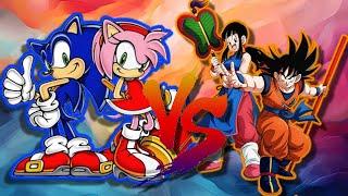 Sonic and Amy vs Goku and Chi Chi | Sprite Animation | feat. @Sonic10-voh10