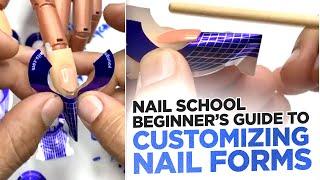 Nail School | Beginner's Guide to Customizing Nail Forms - #VerticalVideo