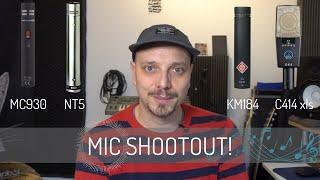 MIC SHOOTOUT Beyerdynamic MC930 vs Neumann KM184 vs Rode Nt5 (Part 1)