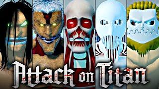 ไททันทุกตัวในเกม Roblox : AOT FFF old titans back