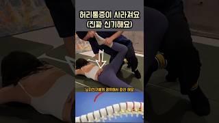 허리통증이 사라져요 진짜 신기해요. 10초만 따라 해보세요