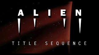 ALIEN (1979) - the subliminal title sequence - film analysis by Rob Ager