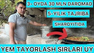 5-YILLIK TAJRIBA YEM TAYYORLASH SOVLUQ YEMLASH SIRLARI TOMOSHA DEHQON AKAMIZDAN 88-680-77-75