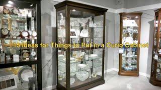 15 Ideas for Things to Put in a Curio Cabinet by Home Bars USA