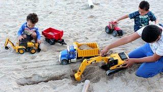 BRUDER Toys BRUDER Machines BRINCANDO com minhas Maquinas 1