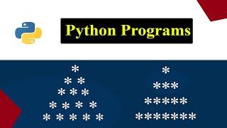 Printing Stars "*" in Pyramid Shape | Triangle | Python Pattern Program