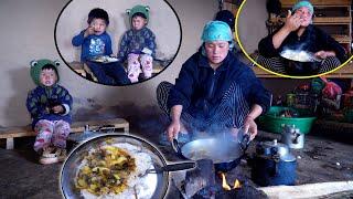 Jonson having meal with friend II Mom Cooking food for family@AloneAdhirajnepal