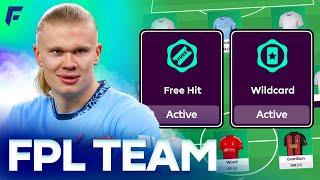 FPL GW29 FREE HIT + WILDCARD TEAM  BEST CHIP STRATEGY!