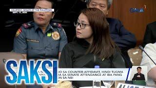 Pirma ni Alice Guo sa counter-affidavit, hindi tugma sa kanyang pirma sa senate... | Saksi