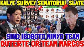 LIVE KALYE SURVEY FOR SENATORIAL SINO  NAPUPUSUAN MO TEAM DUTERTE TEAM MARCOS TEAM KAKAMPINOY?