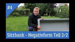 Sitzbank Teil IV - Bau Negativform 2/2 - GFK Formenbau Laminieren mit Polyesterharz