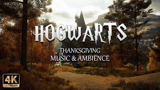 Thanksgiving at Hogwarts | 4K Harry Potter Music & Ambience