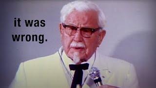 KFC's Colonel Sanders confesses sin in rare interview