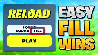 WIN EASY with RANDOMS in Fortnite Reload! (Fill Tips & Tricks Fortnite Reload)