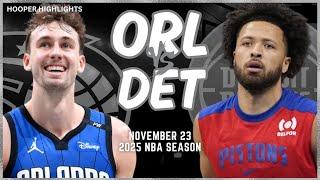 Detroit Pistons vs Orlando Magic Full Game Highlights | Nov 23 | 2025 NBA Season