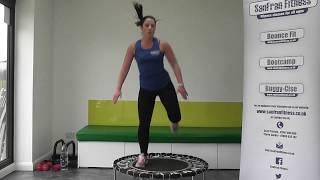 EASY TO FOLLOW 30 min Rebounding / Trampoline Workout on a Mini Fitness Trampoline.