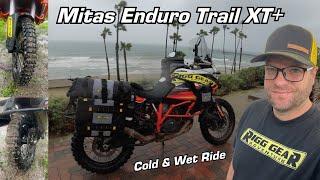 Mitas Enduro Trail XT+  First Ride In Cold and Wet Weather