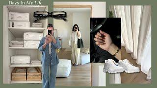 VLOG: linen closet organization, realistic daily outfits & new-in my wardrobe