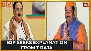 BJP Showcauses T Raja Singh, Asked To Explain Remarks On Prophet Within 10 Days