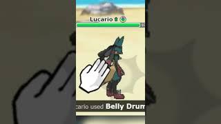 Belly Drum Mega Lucario SWEEPS Pokemon Showdown