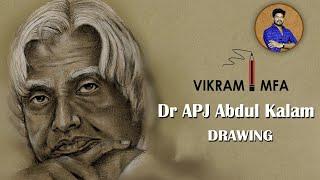 Dr. APJ Abdul Kalam Drawing // How to draw Abdul Kalam // Easy Drawing