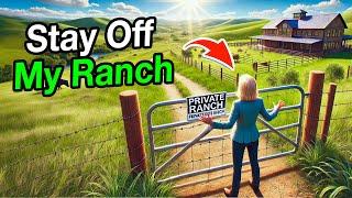 HOA Board Member Went Crazy When I Blocked Her Nature Trail with a Fence Through My Private Ranch