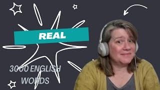 Learn English Vocabulary: "Real" - Definitions, Usage, Collocations, and Opposites 1/3000