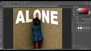 Type text in perspective | Text behind object | Vanishing point